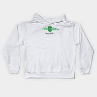 Fangtastic Green Bat Kids Hoodie